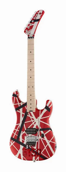 Evh Striped 5150 Red sfotografowana frontalnie