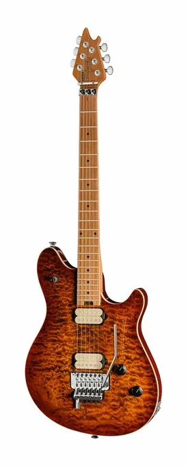 Evh Wolfgang Special QM TigerEyeG z bliska od przodu