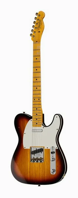 Fender 50s Tele Custom C3CS Relic z bliska od przodu