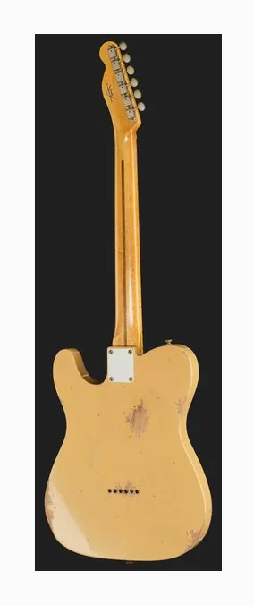 Fender 51 Nocaster Relic NBL MN, mostek i klucze strojcze