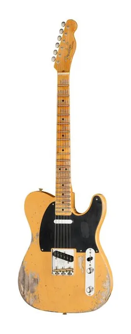 Fender 52 Tele ANB Heavy Relic ujęta od przodu na neutralnym tle