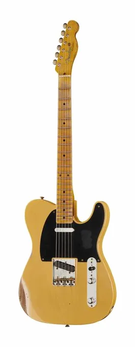 Fender 53 TELE Relic AN Blonde widziana od przodu