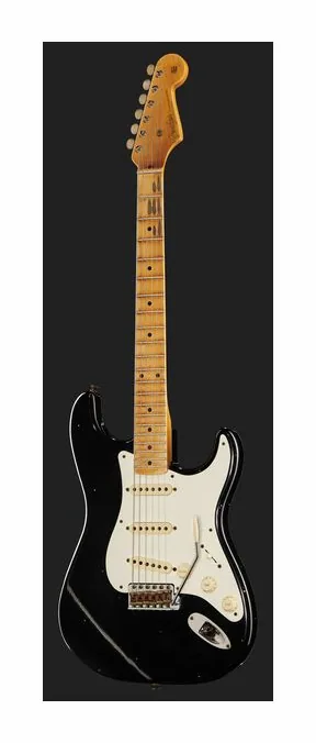 Fender 55 Strat BLK Journeyman Relic, prog zerowy i pierwsze pozycje na gryfie