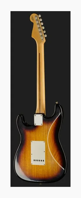Fender 55 Strat 2TSB Journeyman Relic, linie korpusu z góry