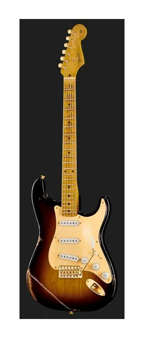 Fender 55 Strat Bone Tone WF2CS Relic, przetworniki i gałki regulacji