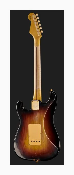Fender 55 Strat Bone Tone WF2CS Relic, profil boczny korpusu