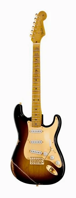 Fender 55 Strat Bone Tone WF2CS Relic z bliska od przodu