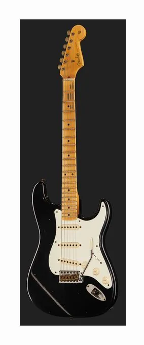 Fender 57 Strat BLK Journeyman Relic, profil boczny korpusu