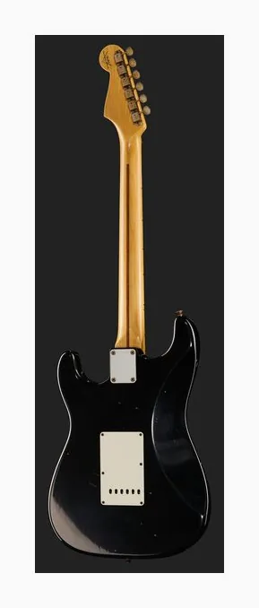 Fender 57 Strat BLK Journeyman Relic, przełącznik przetworników i gniazdo wyjściowe