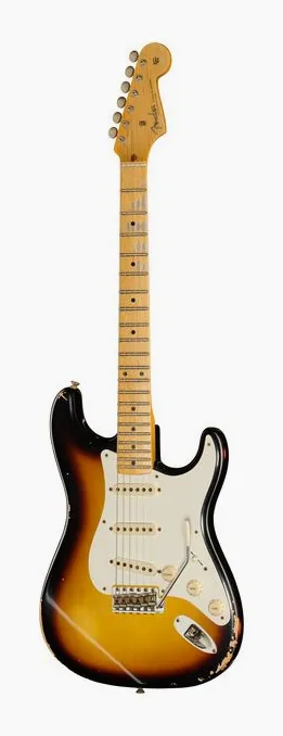 Fender 59 Strat 2TSB Relic z bliska od przodu