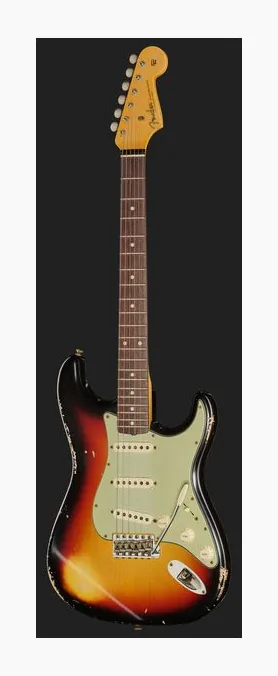 Fender 60 Strat CAR Relic, linie korpusu z góry