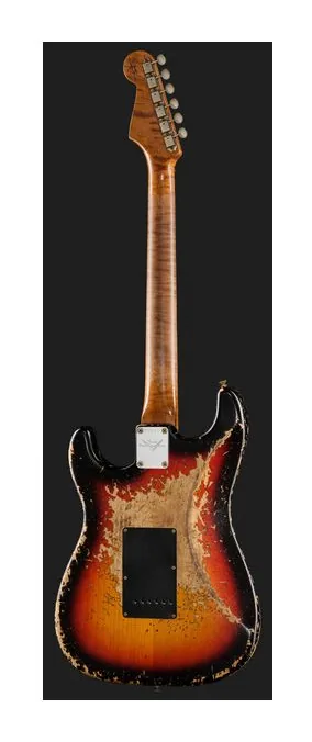 Fender 60 Strat 3TSB Relic, prog zerowy i pierwsze pozycje na gryfie