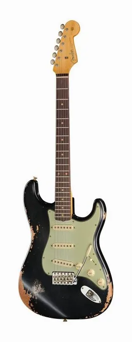 Fender 60 Strat LPB JM Relic ujęta od przodu na neutralnym tle