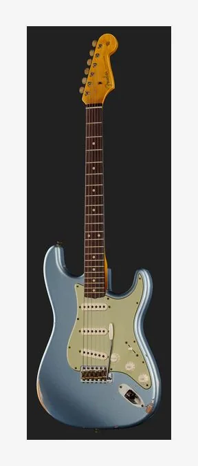 Fender 60 Strat ABLK Heavy Relic, profil boczny korpusu