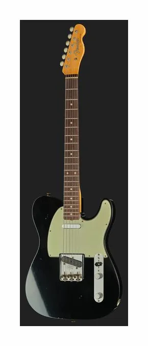 Fender 60 Tele BLK JM Relic RW, korpus i lakier z bliska