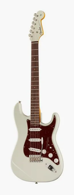 Fender 61 Strat TCP RW AOLW ujęta od przodu na neutralnym tle