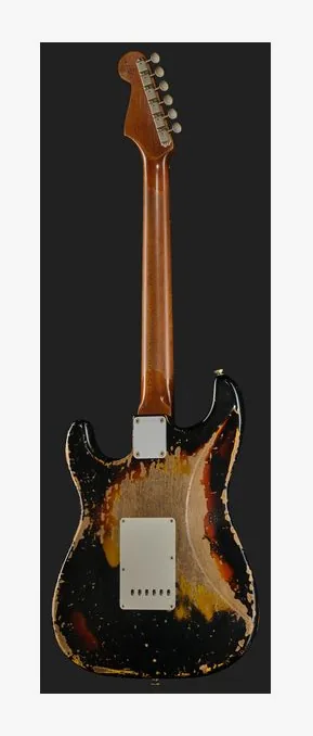 Fender 61 Strat Roasted ABCS SH Relic, przełącznik przetworników i gniazdo wyjściowe