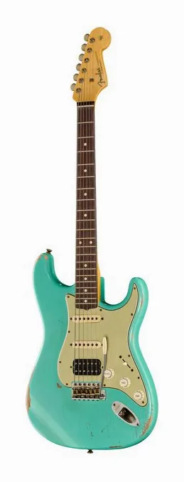 Fender 61 Strat SFG Relic HSS MBAH z bliska od przodu