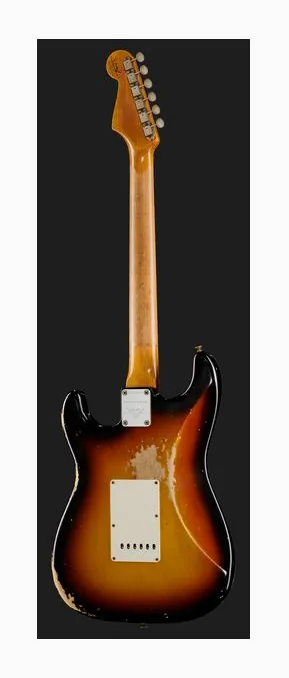 Fender 61 Strat Heavy Relic FSB, mostek i klucze strojcze