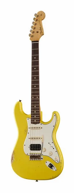 Fender 61 Strat GRY Relic HSS MBAH widziana od przodu