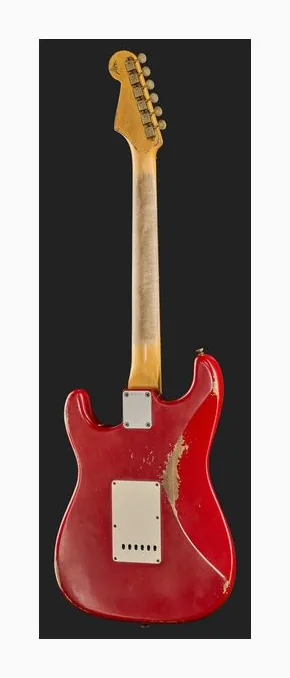 Fender 61 Strat DAR Relic HSS MBAH, przetworniki i gałki regulacji