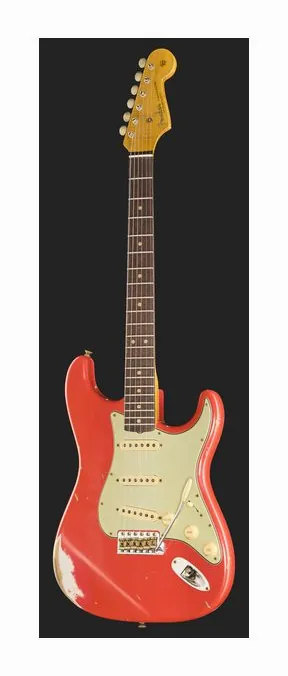Fender 63 Strat AFR Heavy Relic, profil boczny korpusu
