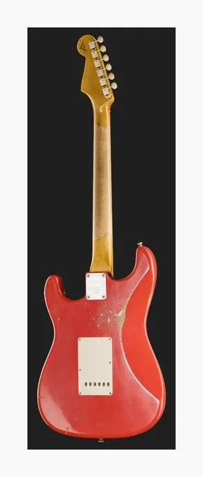 Fender 63 Strat AFR Heavy Relic, linie korpusu z góry