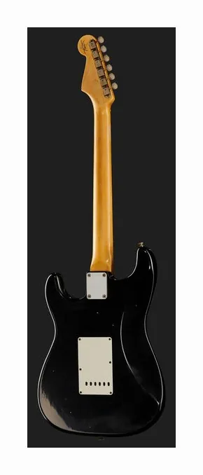 Fender 63 Strat Black Relic, linie korpusu z góry