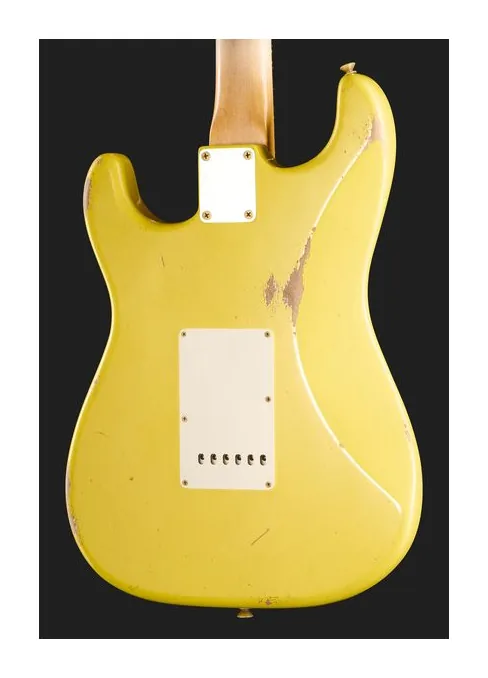 Fender 63 Strat Relic 3TSB MBDB z bliska od przodu