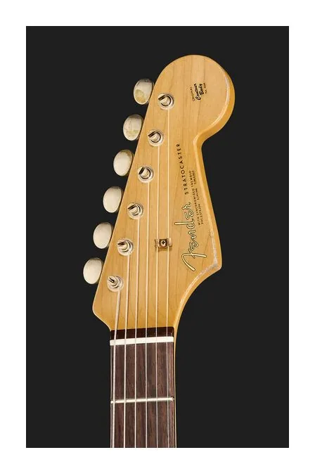 Fender 63 Strat Relic MBPW BK sfotografowana frontalnie