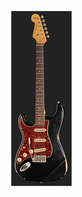 Fender 63 Strat Relic DAR MBDB, przetworniki i gałki regulacji