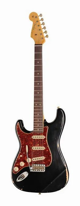 Fender 63 Strat Relic DAR MBDB z bliska od przodu