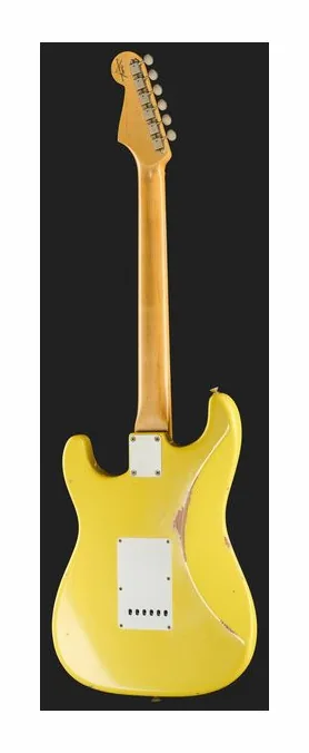 Fender 63 Strat Black Relic LH, linie korpusu z góry