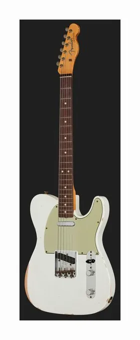 Fender 63 Tele Relic Olympic White, prog zerowy i pierwsze pozycje na gryfie