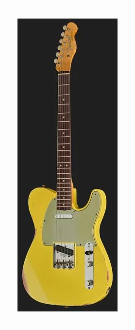Fender 63 Tele Relic Olympic White ujęta od przodu na neutralnym tle