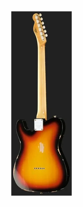 Fender 63 Tele Relic 3-Tone Sunburst, korpus i lakier z bliska