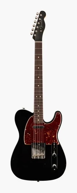 Fender 63 Telecaster Black JM widziana od przodu