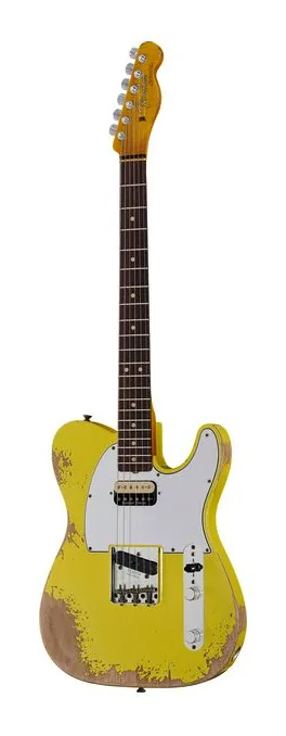 Fender 64 Tele HS GFY Heavy Relic ujęta od przodu na neutralnym tle