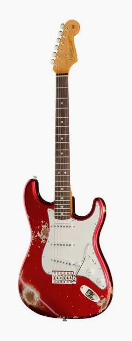 Fender 65 Strat CAR Heavy Relic sfotografowana frontalnie