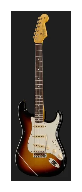 Fender 65 Strat 3CS Journeyman Relic, przetworniki i gałki regulacji