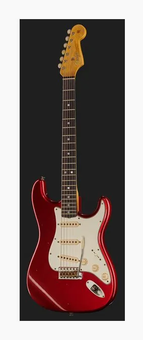 Fender 65 Strat CAR Journeyman Relic, linie korpusu z góry