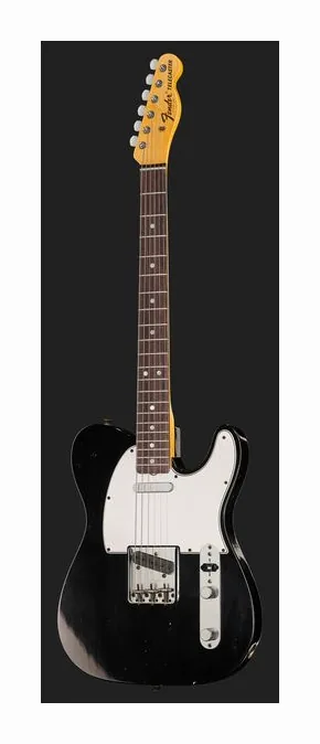 Fender 67 Tele BLK Relic ujęta od przodu na neutralnym tle