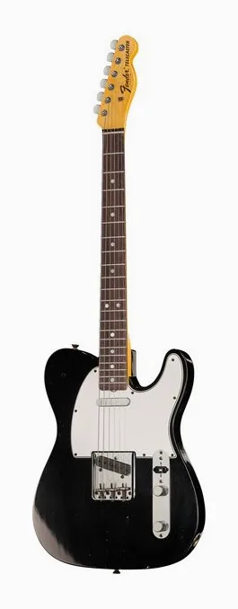 Fender '67 Tele BLK Journeyman Relic sfotografowana frontalnie