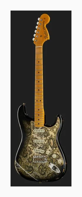 Fender 68 Strat AZG P-90 MBAH ujęta od przodu na neutralnym tle