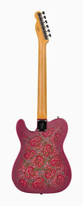 Fender 68 Tele Pink Paisley NOS, mostek i klucze strojcze