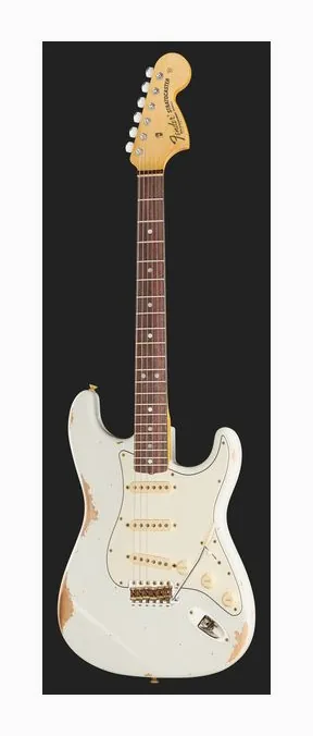 Fender 69 Strat Relic MN GYW HSS FR z bliska od przodu