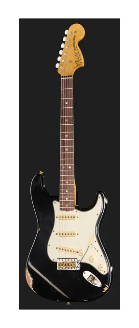 Fender 69 Strat BLK Relic, przełącznik przetworników i gniazdo wyjściowe