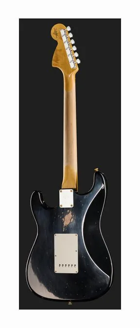 Fender 69 Strat BLK Relic, linie korpusu z góry