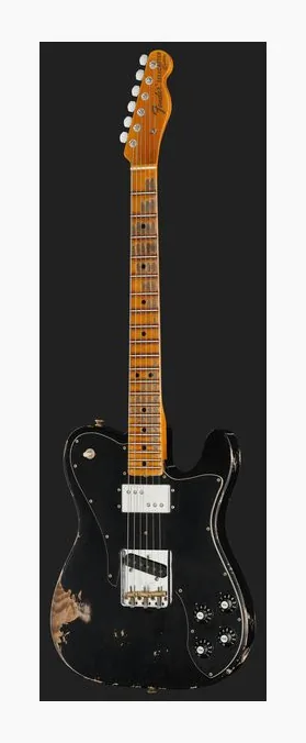 Fender '70s Tele Custom Black HR LTD, korpus i lakier z bliska