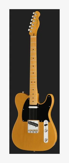 Fender Am Pro Clsc Tele MN BTB, profil boczny korpusu